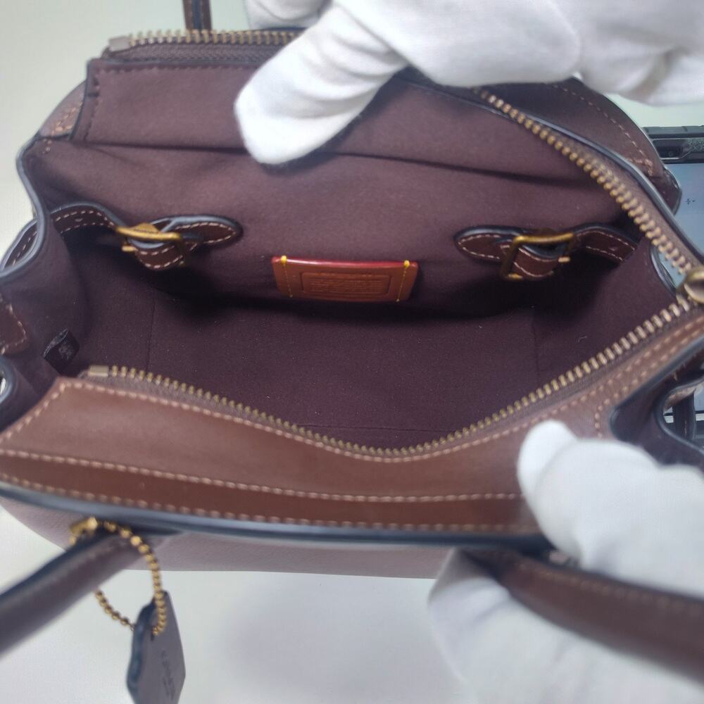 Coach Soft Empire Carryall Bag 21 - Small - Maple/Brown -NWT - Picture 9 of 15